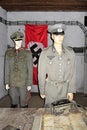 Figures of Nazi German soldiers in the historic Hitler`s bunker in Mamerki