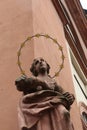 Figures on the old buildings of Miltenberg Germany Royalty Free Stock Photo