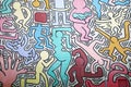 Figures painted by Keith Haring, horizontal