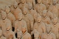Figures of the Terracotta Warriors Army in Xian, Republic of China, Asia Royalty Free Stock Photo