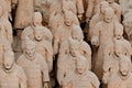 Figures of the Terracotta Warriors Army in Xian, Republic of China, Asia Royalty Free Stock Photo