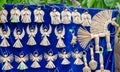 Figures woven manually angels mascots defenders against evil forces