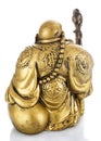 Figurine Cheerful Hotei on a white