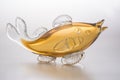 Figurine glass goldfish