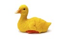 Figurine of a goose yellow on a light background