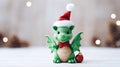 figurine of a New Year's dragon Royalty Free Stock Photo