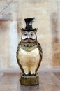 Figurine of an owl. solid business owl, symbol of wisdom, judicial law, training, jurisprudence