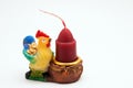 Figurine rooster Royalty Free Stock Photo