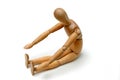 Figurine - Sit and Reach Royalty Free Stock Photo