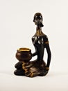 Figurine of young African woman Royalty Free Stock Photo