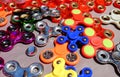 Fiidget spinners for sale at local street market