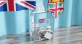 Fiji - ballot box - voting, election concept Royalty Free Stock Photo