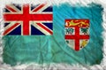 Fiji grunge flag