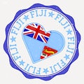 Fiji heart flag logo.