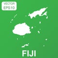 Fiji map icon. Business concept Fiji pictogram. Vector