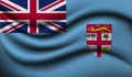 Fiji Realistic waving Flag Design