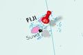 Fiji, Suva - capital city, pinned on political map