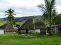 Fiji - traditional houses - bure at the Navala village