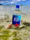 Fiji Water is a natural artesian water from Viti Levu, Fiji Royalty Free Stock Photo