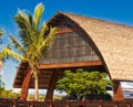 Fijian architecture at Momi Resort Royalty Free Stock Photo