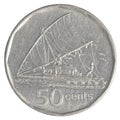 50 Fijian cents coin