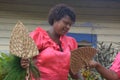 A Fijian dancer