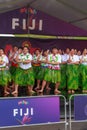 Fijian dancers at Pasifika Festival, Auckland, New Zealand Royalty Free Stock Photo