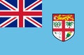 Fijian national flag. Official flag of Fiji island accurate colors