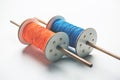 Fikri /Reel/Chakri /Spool with colourful thread or manjha or manja for Kite flying