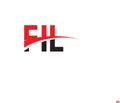 FIL Letter Initial Logo Design Vector Illustration