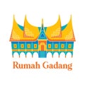 Rumah Gadang Vector Illustration