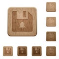 File alerts wooden buttons