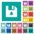 File alerts square flat multi colored icons