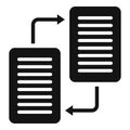 File backup icon simple vector. Data cloud Royalty Free Stock Photo