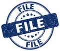 file blue stamp