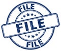 file blue stamp