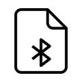 FILE BLUETOOTH line VECTOR icon