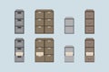 file cabinet design vector flat isolated illustration Royalty Free Stock Photo