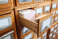 File cabinet drawer Royalty Free Stock Photo