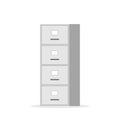 File cabinet with four drawer Royalty Free Stock Photo