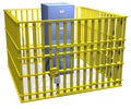 File cabinet lock safe in data security cage