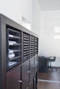 File cabinets in office. Interior, office concept. Office space interior