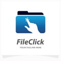 File Click Logo Design Template