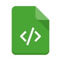 File coding vector flat icon Royalty Free Stock Photo