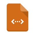 File coding vector flat icon Royalty Free Stock Photo