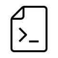 File coding vector line icon Royalty Free Stock Photo