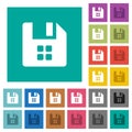 File components square flat multi colored icons