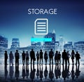 File Database Cloud Network Concept Royalty Free Stock Photo