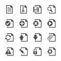 File document icon set, eps10