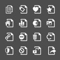 File document icon set 2, vector eps10 Royalty Free Stock Photo